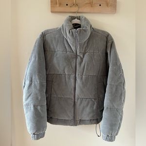 Everlane Corduroy Puffer in Smoke XS